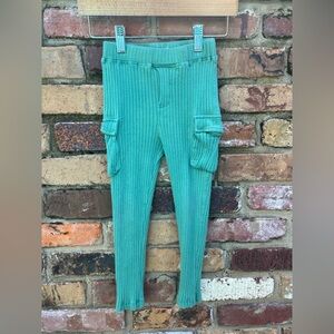 Kate Quinn Green Wide Rib Cargo Pant
